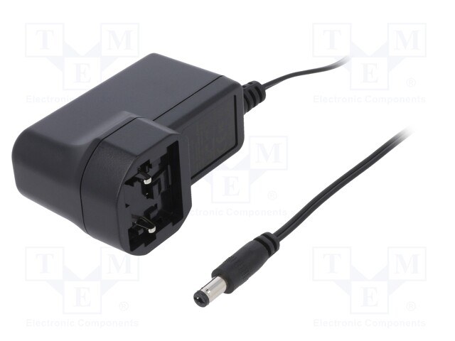 Power supply: switched-mode; 7.5VDC; 0.8A; Out: 5,5/2,1; 6W; 74%