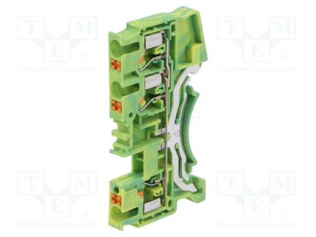 Splice terminal: rail; DS; for DIN rail mounting; spring clamp