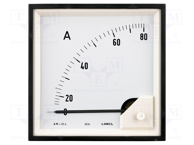 Meter; on panel; analogue; 0÷4A; True RMS; Class: 1,5; 40÷72Hz; IP52