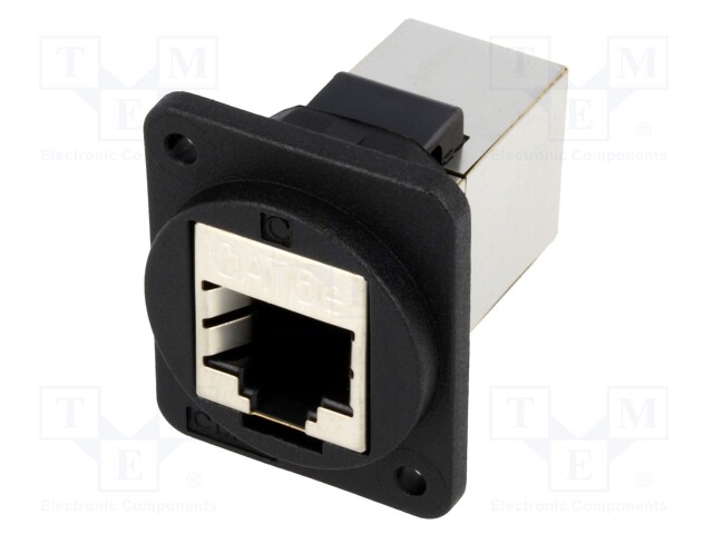 Coupler; FT; Cat: 5e; shielded; Layout: 8p8c; 19x24mm; Colour: black