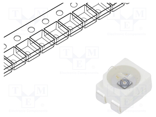 CRLED; SMD; 3528,PLCC4; green; 900mcd; 3.5x2.8x1.9mm; 120°; 5.5÷20V