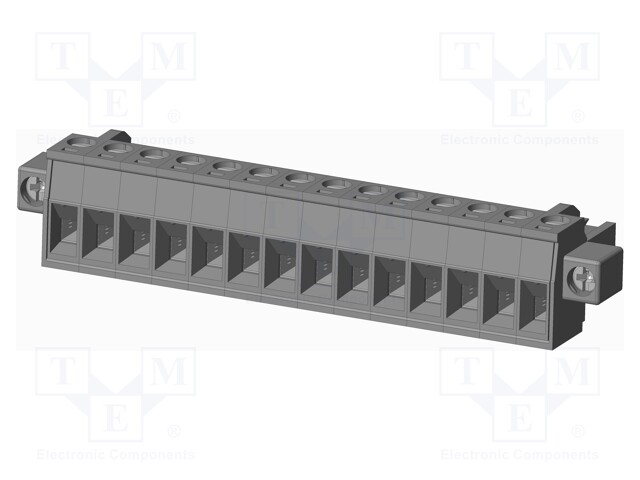 Connector: pluggable terminal block; plug; female; straight; grey