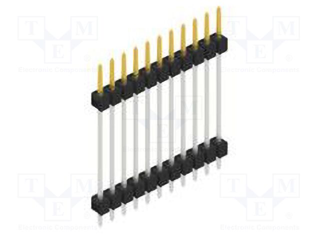 Connector: pin strips; pin header; male; PIN: 11; 2.54mm; THT; 1x11