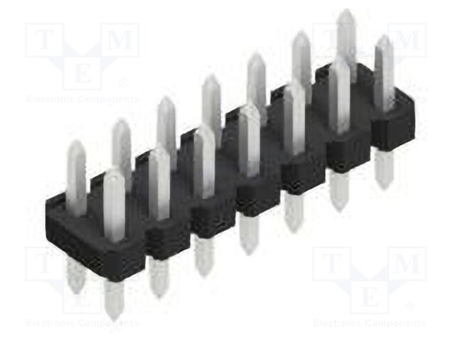 Connector: pin strips; pin header; male; PIN: 14; 2.54mm; THT; 2x7