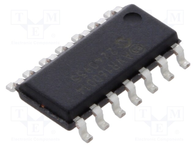 IC: AVR microcontroller; EEPROM: 256B; SRAM: 2kB; Flash: 16kB; Cmp: 1