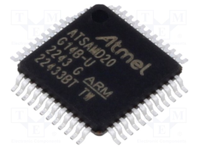 IC: ARM microcontroller; SRAM: 4kB; Flash: 16kB; TQFP48; Cores: 1