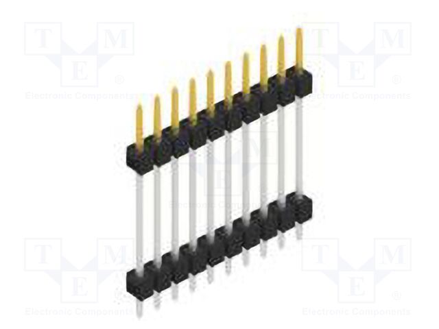 Connector: pin strips; pin header; male; PIN: 10; 2.54mm; THT; 1x10