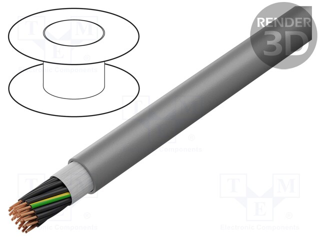 Wire: control cable; ÖLFLEX® FD CLASSIC 810 P; 25G0,75mm2; PUR