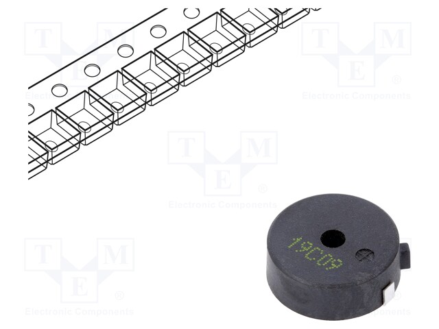 Sound transducer: piezo; without built-in generator; -40÷85°C