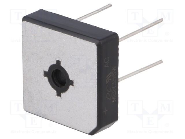 Single-phase bridge rectifier; Urmax: 600V; If: 35A; Ifsm: 400A