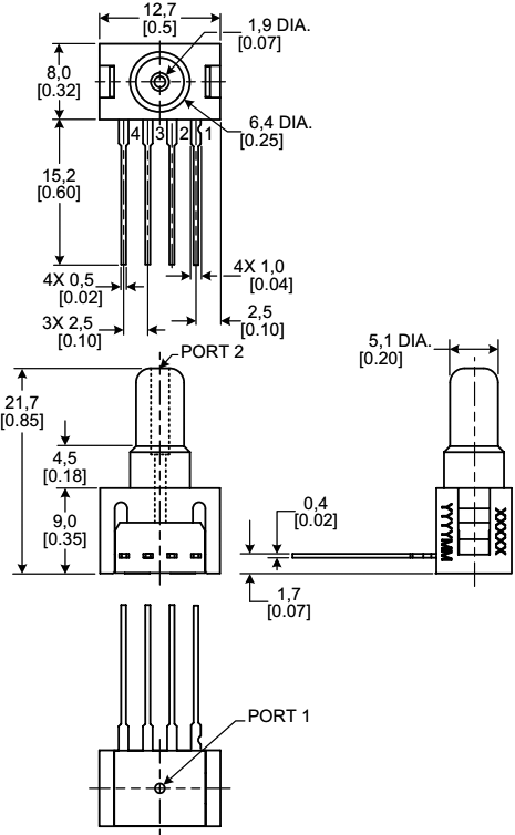 Sensor: pressure; Range: 0÷100psi; gage; Output conf: analogue