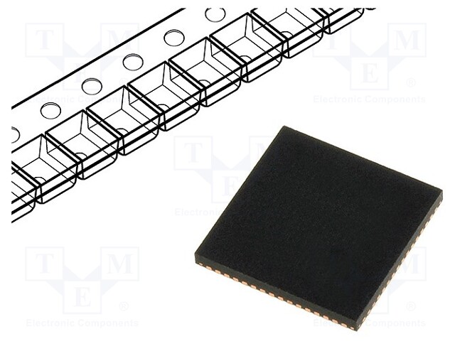 AVR microcontroller; EEPROM: 1kB; SRAM: 2.5kB; Flash: 32kB; VQFN44