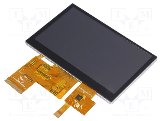 Display: TFT; 4.3"; 480x272; Illumin: LED; Dim: 105.5x67.2x4.6mm
