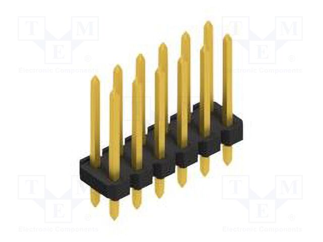 Connector: pin strips; pin header; male; PIN: 12; 2.54mm; THT; 2x6