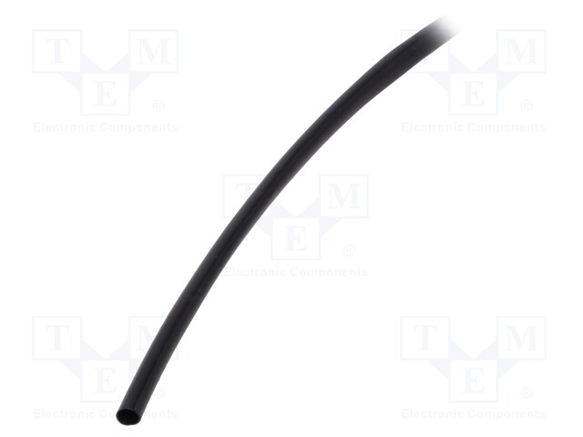 Heat shrink sleeve; glueless; 2: 1; 4.8mm; black; polyolefine; reel