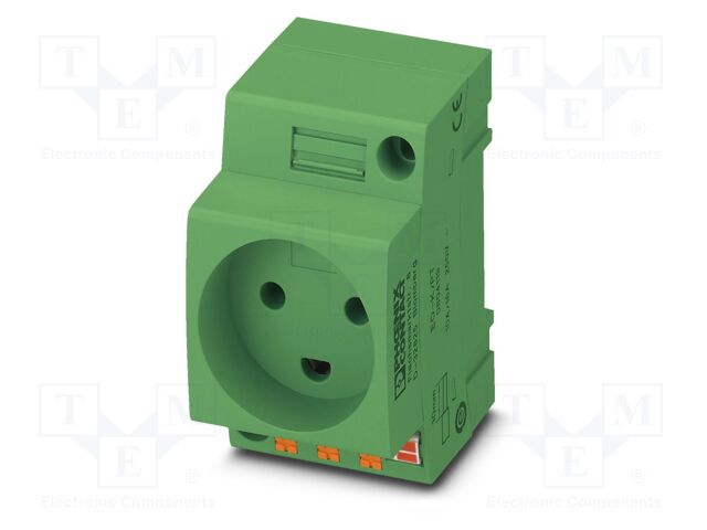 Connector: AC supply; socket; female; 16A; PIN: 3; push-in; 250VAC
