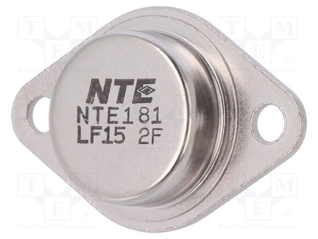 Transistor: NPN; bipolar; 90V; 30A; 200W; TO3