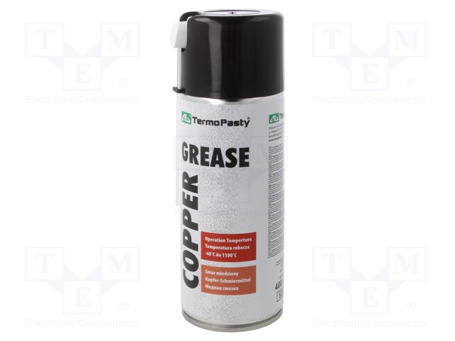High-temperature lubricant; spray; Ingredients: copper; can
