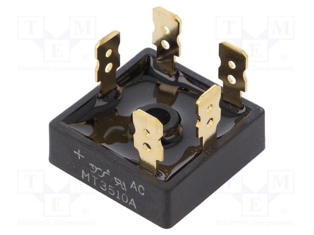 Three-phase bridge rectifier; Urmax: 1kV; If: 35A; Ifsm: 400A; MT