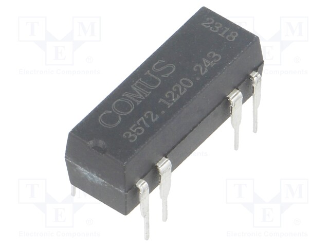 Relay: reed; DPST-NO; Ucoil: 24VDC; 500mA; max.150VDC; 10W; THT