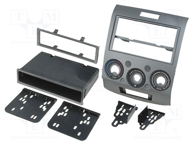 Radio mounting frame; Ford,Mazda; 2 ISO; silver