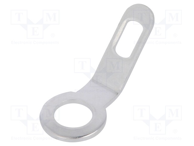 Solder lug terminal; 0.5mm; M3; screw; silver plated; brass