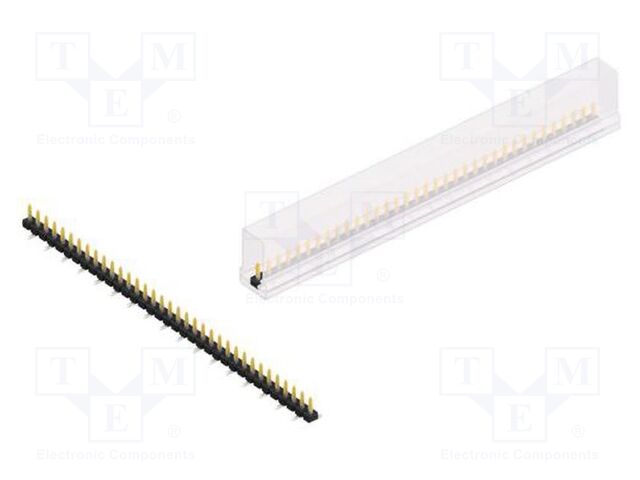 Connector: pin strips; pin header; male; PIN: 35; 2.54mm; SMT; 1x35