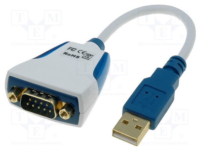 Module: cable integrated; RS232,USB; D-Sub 9pin,USB A; V: lead