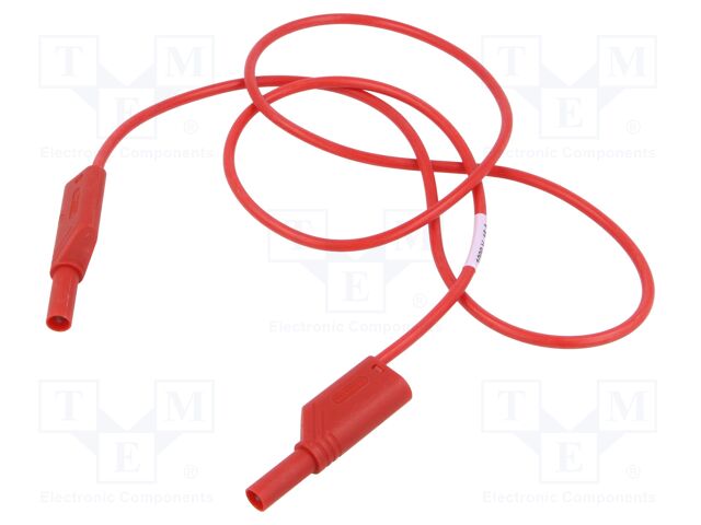Test lead; 16A; banana plug with axial socket 4mm,both sides