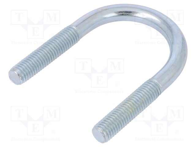 U-bolt; B; steel; zinc; Thread len: 41mm; Int.width: 43mm; H: 81mm