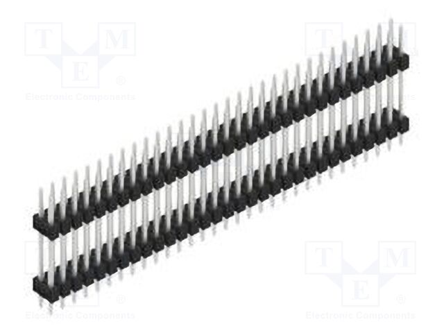 Connector: pin strips; pin header; male; PIN: 62; 2.54mm; THT; 2x31