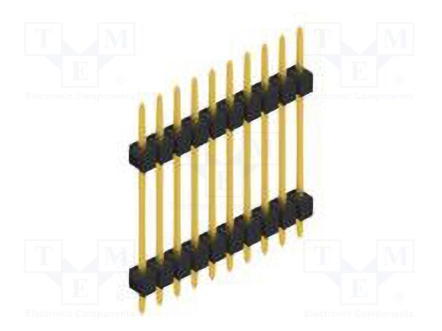 Connector: pin strips; pin header; male; PIN: 10; 2.54mm; THT; 1x10