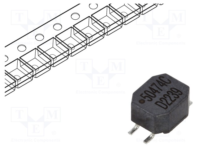 Inductor: wire; SMD; 470uH; 700mA; 0.3Ω; -30÷50%; 7x5.9x3.6mm; 5000