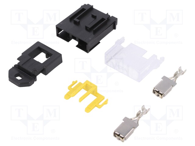 Fuse acces: fuse holder with cover; fuse: 29mm; 80A; Body: black