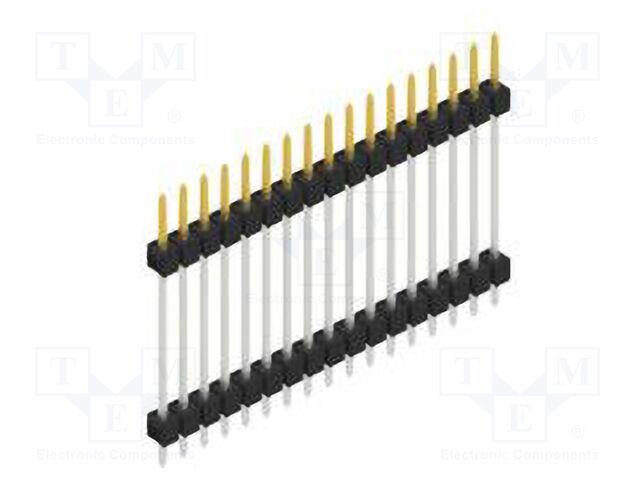 Connector: pin strips; pin header; male; PIN: 17; 2.54mm; THT; 1x17