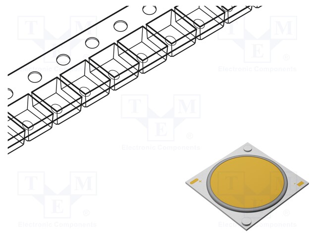 Power LED; COB; 120°; 300mA; P: 10.2W; 1931lm; 13.5x13.5x1.65mm