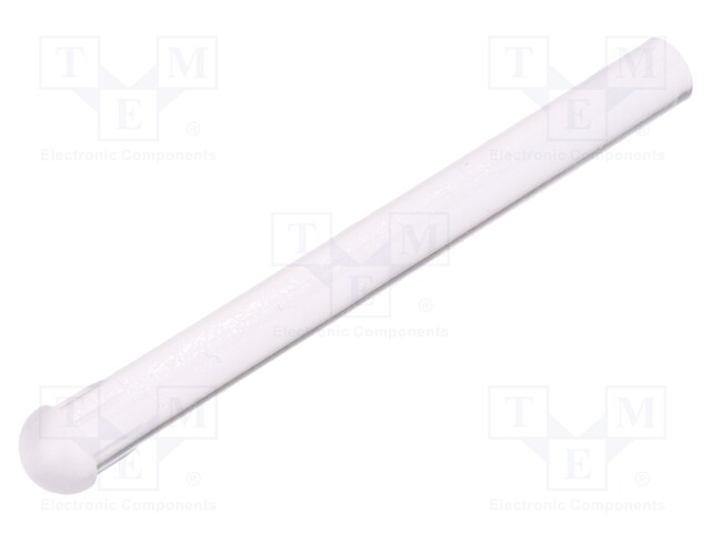 Fibre for LED; round; Ø5mm; Front: convex; straight; UL94V-2