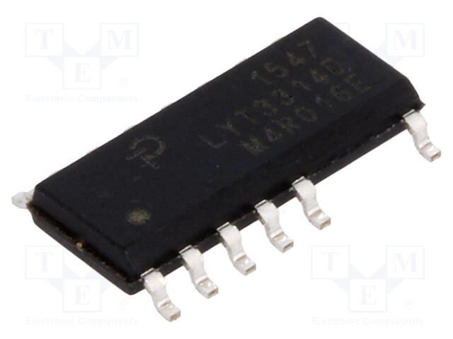 PMIC; AC/DC switcher,LED driver; 85÷265V; Ubr: 650V; SO16B; 8.4Ω