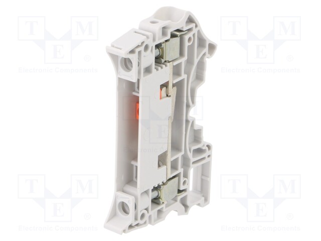 Splice terminal: rail; SNK; 0.5÷10mm2; ways: 1; terminals: 2; grey