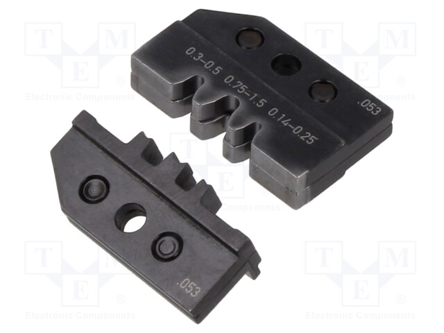 Crimping jaws; non-insulated terminals,terminals; 26AWG÷16AWG