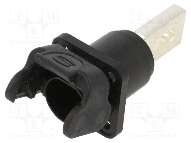 Socket; DC supply; Han® S,Han® S 120; male; PIN: 1; swivel; screw