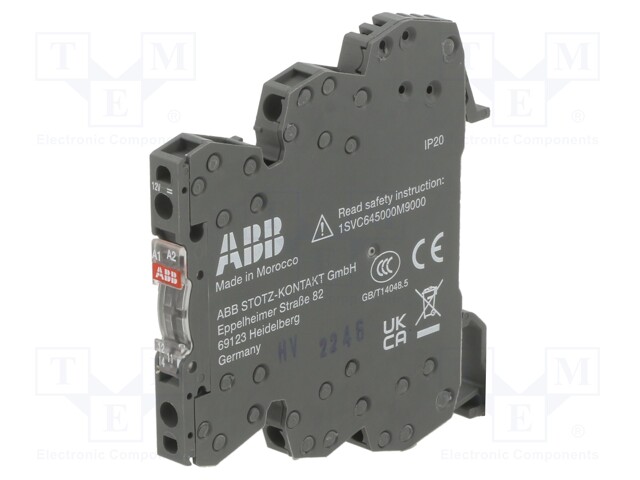 Relay: interface; Mounting: DIN