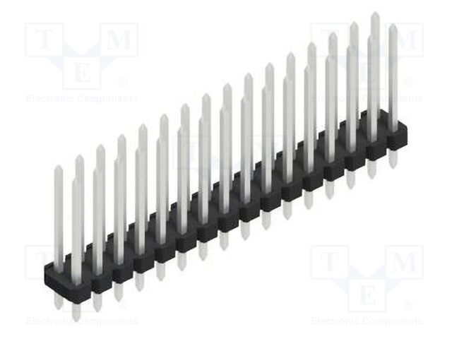 Connector: pin strips; pin header; male; PIN: 32; 2.54mm; THT; 2x16
