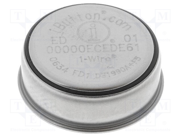 Memory; ROM; 64bit; button 5mm; serial; 2.8÷6VDC; Series: iButton