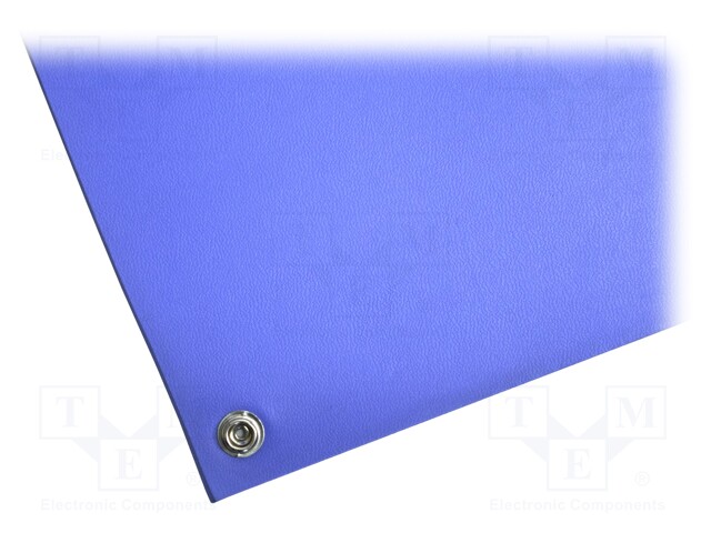 Bench mat; ESD; L: 1.2m; W: 0.6m; Thk: 2.4mm; EN 61340-5-1; blue