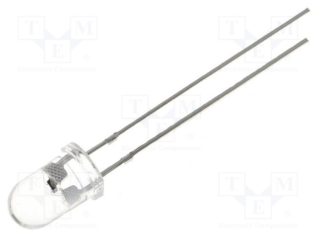 LED; 5mm; blue; 1560÷3000mcd; 30°; 4.5÷6V; 20mA; Variant: blinking