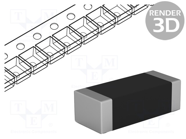 Ferrite Bead, 1206 [3216 Metric], 50 ohm, 12 A, BLM31SN Series, 0.0016 ohm, ± 12.5ohm