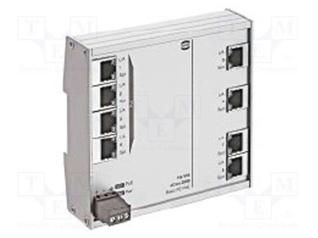 Industrial module: switch Ethernet; unmanaged; 9÷60VDC; RJ45