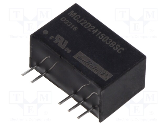 Converter: DC/DC; 2W; SIP; THT; MGJ2; OUT: 2