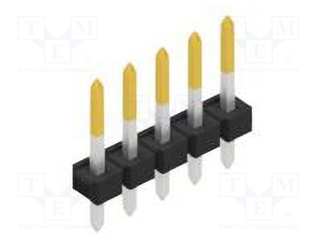 Connector: pin strips; pin header; male; PIN: 5; 2.54mm; THT; 1x5